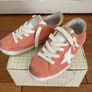 Kids Golden Goose Suede Low Top Trainers